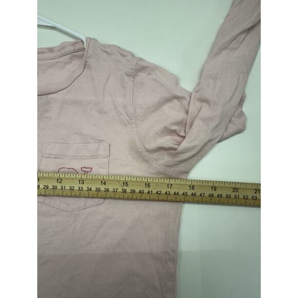 Vineyard Vines Womens Top Size XS Pink Long Sleeve Whale Decal Logo - Picture 7 of 10